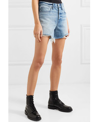 hellblaue Jeansshorts von 3x1