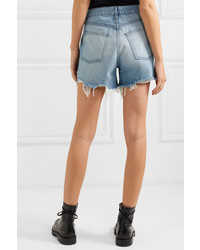 hellblaue Jeansshorts von 3x1