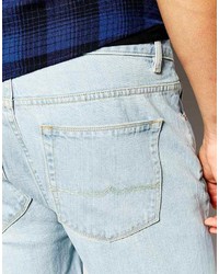 hellblaue Jeansshorts von Asos