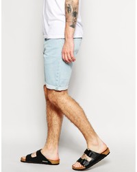 hellblaue Jeansshorts von Asos