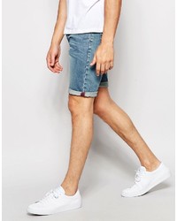 hellblaue Jeansshorts von Asos