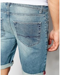 hellblaue Jeansshorts von Asos