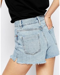 hellblaue Jeansshorts von Asos