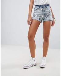 hellblaue Jeansshorts von Asos