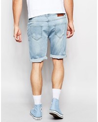 hellblaue Jeansshorts