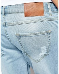 hellblaue Jeansshorts