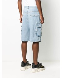 hellblaue Jeansshorts von Moschino