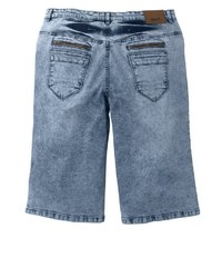 hellblaue Jeansshorts von MEN PLUS BY HAPPY SIZE