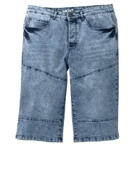 hellblaue Jeansshorts von MEN PLUS BY HAPPY SIZE