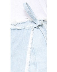 hellblaue Jeansshorts