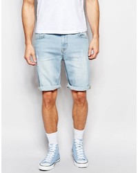 hellblaue Jeansshorts