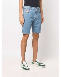 hellblaue Jeansshorts von Moschino