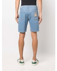 hellblaue Jeansshorts von Moschino