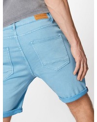 hellblaue Jeansshorts von Solid