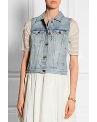 hellblaue Jeansweste von Madewell