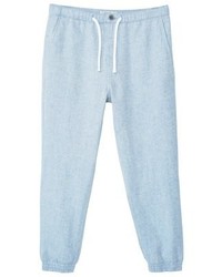 hellblaue Jogginghose von Mango