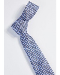 hellblaue Krawatte mit Blumenmuster von Pierre Cardin