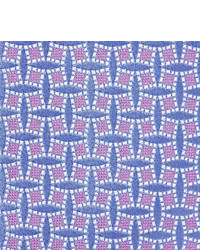 hellblaue Krawatte mit geometrischem Muster von Charvet