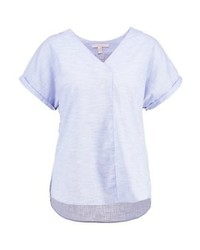 hellblaue Kurzarmbluse von Esprit