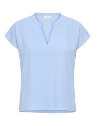 hellblaue Kurzarmbluse von Jdy