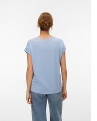 hellblaue Kurzarmbluse von Vero Moda