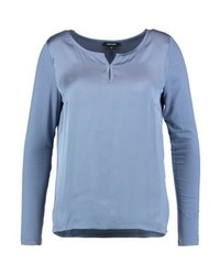 hellblaue Langarmbluse von More & More