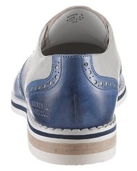 hellblaue Leder Brogues von Melvin&Hamilton