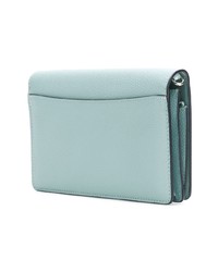 hellblaue Leder Clutch von Coach