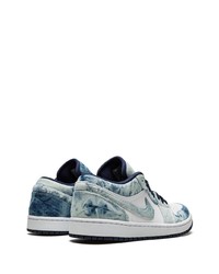 hellblaue Leder niedrige Sneakers von Jordan