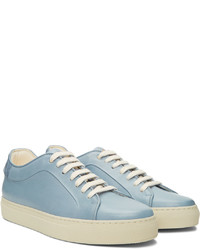 hellblaue Leder niedrige Sneakers von Paul Smith