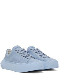 hellblaue Leder niedrige Sneakers von Pierre Hardy