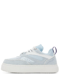 hellblaue Leder niedrige Sneakers von Eytys