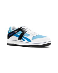 hellblaue Leder niedrige Sneakers von Reebok