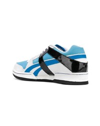 hellblaue Leder niedrige Sneakers von Reebok