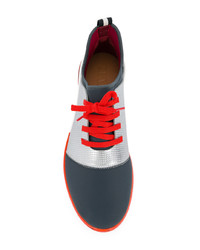 hellblaue Leder niedrige Sneakers von Bally