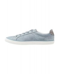 hellblaue Leder niedrige Sneakers von Dockers by Gerli