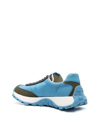 hellblaue Leder niedrige Sneakers von Camper