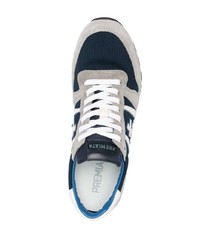 hellblaue Leder niedrige Sneakers von Premiata