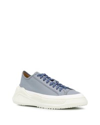 hellblaue Leder niedrige Sneakers von Oamc