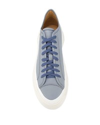 hellblaue Leder niedrige Sneakers von Oamc