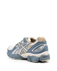 hellblaue Leder niedrige Sneakers von Asics