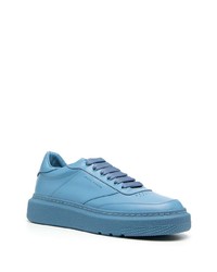 hellblaue Leder niedrige Sneakers von Paul Smith