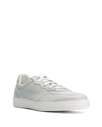 hellblaue Leder niedrige Sneakers von Paul Smith