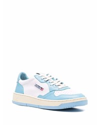 hellblaue Leder niedrige Sneakers von AUTRY