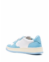 hellblaue Leder niedrige Sneakers von AUTRY