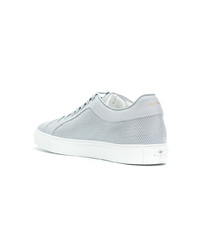 hellblaue Leder niedrige Sneakers von Paul Smith