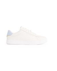 hellblaue Leder niedrige Sneakers von Tommy Hilfiger