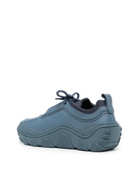 hellblaue Leder niedrige Sneakers von Kiko Kostadinov