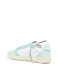 hellblaue Leder niedrige Sneakers von Off-White