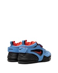 hellblaue Leder niedrige Sneakers von Nike